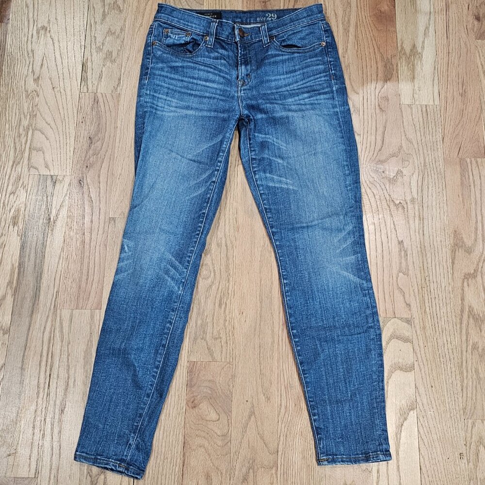 J.Crew Toothpick Skinny Jeans Size 29 Medium Wash 29” Inseam